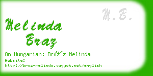 melinda braz business card